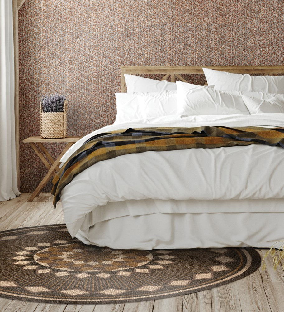 BEIJA FLOR- MAKEBA Sunflower Round Vinyl Rug