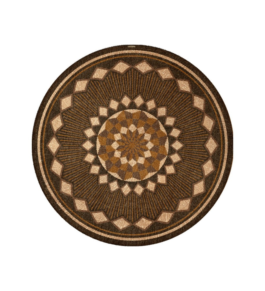 BEIJA FLOR- MAKEBA Sunflower Round Vinyl Rug