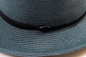 TRAVAUX EN COUTS -Borsalino hat leather strap Slate - Frenchbazaar -Travaux en cours