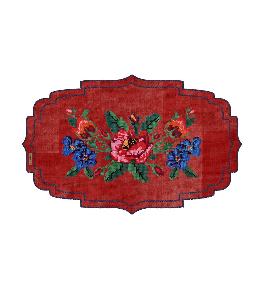 BEIJA FLOR - Gobelin Red Cutout Vinyl Placemat