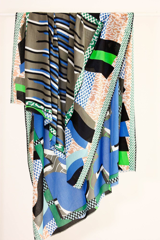 MA POESIE -Sarong La Plage Pareo Bleu