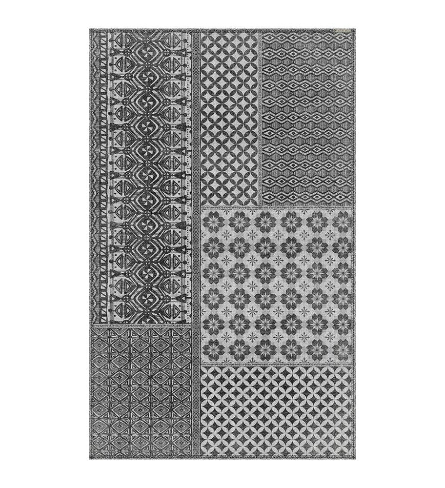 BEIJA FLOR- INCA GRAY Vinyl Rug