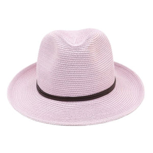 TRAVAUX EN COURS - Borsalino hat leather strap Lilac