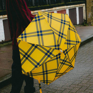 ANATOLE -Yellow Tweed Gingham micro-umbrella - FINSBURY