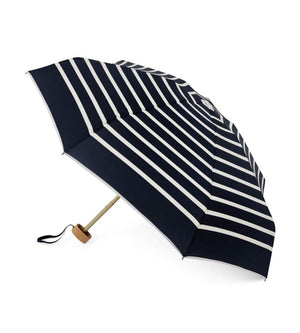 ANATOLE - Striped navy micro-umbrella  white stripes â€“ PABLO