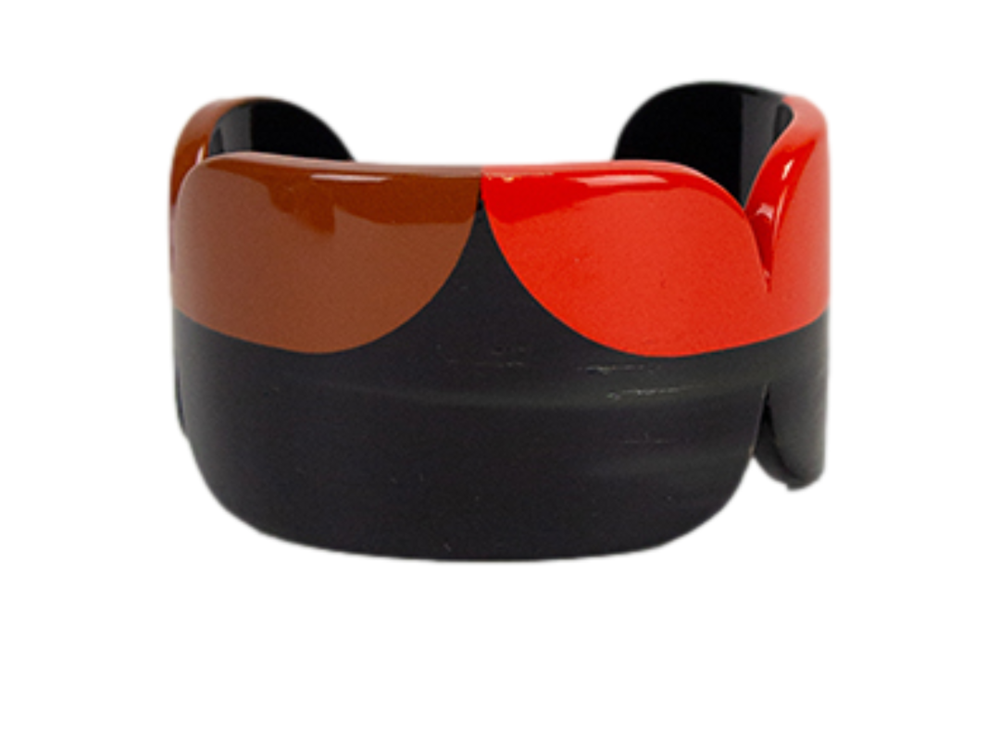 Nymphe Black & Red Cuff - Ma Poesie