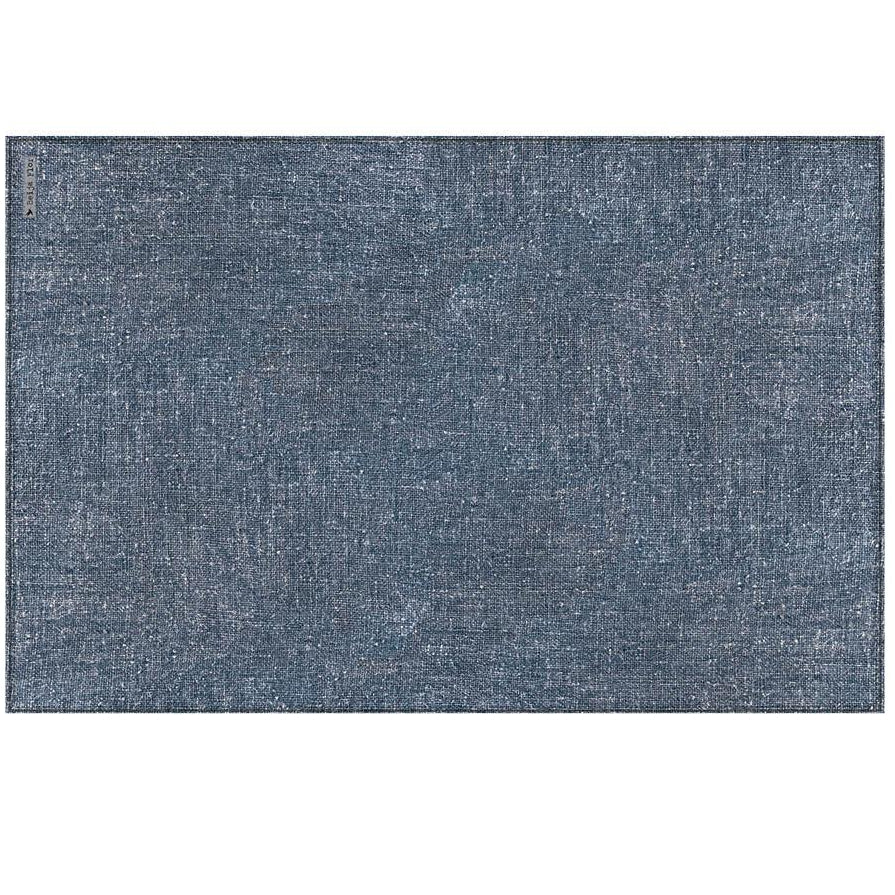 BEIJA FLOR- Blue Linen Vinyl Placemat