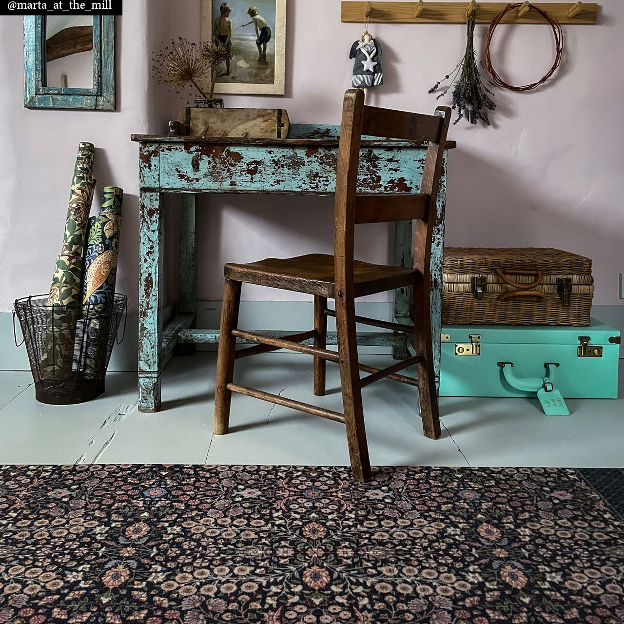 BEIJA FLOR Vinyl Rug- Bohemian Garden Spring