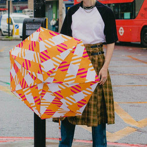 ANATOLE mini umbrella Sloanne in orange and pink 