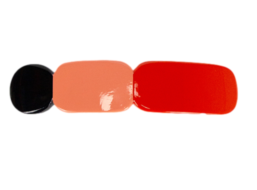 Totem Black & Red Hair Clip - Ma Poesie