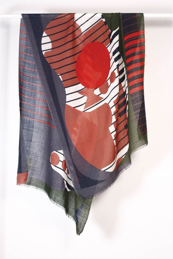MA POESIE - ORCHESTRE GREY Wool Scarf  