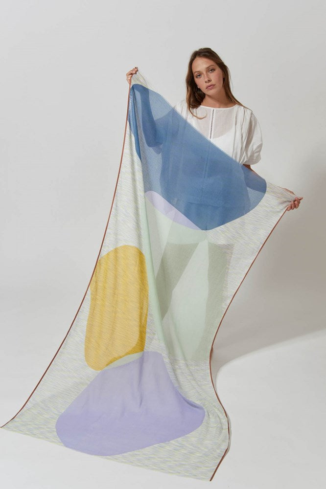 MA POESIE -Galet Jade Cotton Scarf