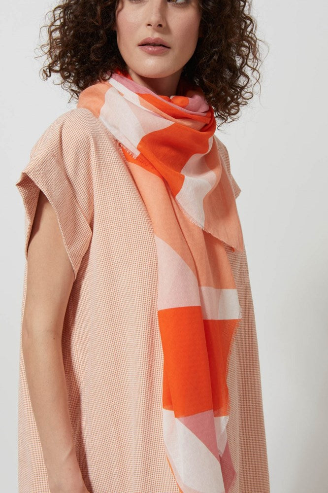 MA POESIE -Vision Orange Scarf