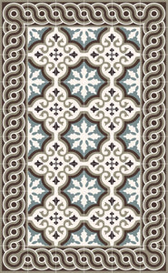 BEIJA FLOR Vinyl Rug- Mountain Classic Brown